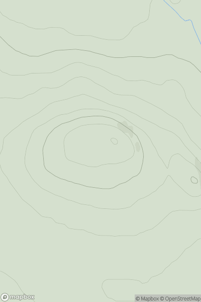 Thumbnail image for Creag Leathan [Tongue to Wick and Helmsdale] showing contour plot for surrounding peak